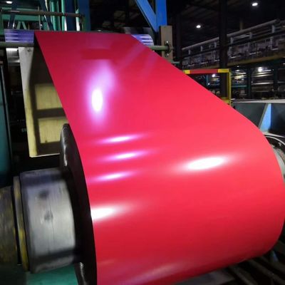 Czerwony kolor PPGI PPGL DX51D Przedmalowana galwanizowana cewka żelaza